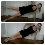 Top: Advanced side plank with arm and leg lift