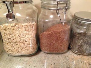 Oats, Flax, and Chia (all parts of my morning smoothie)